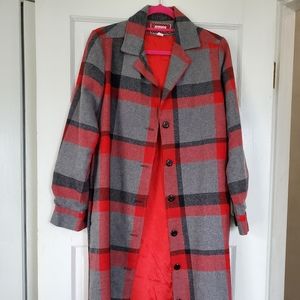 Vintage Ceechi collared wool coat. Long length.